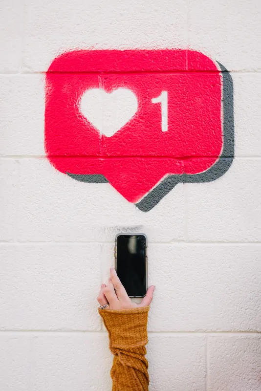 like-button on wall