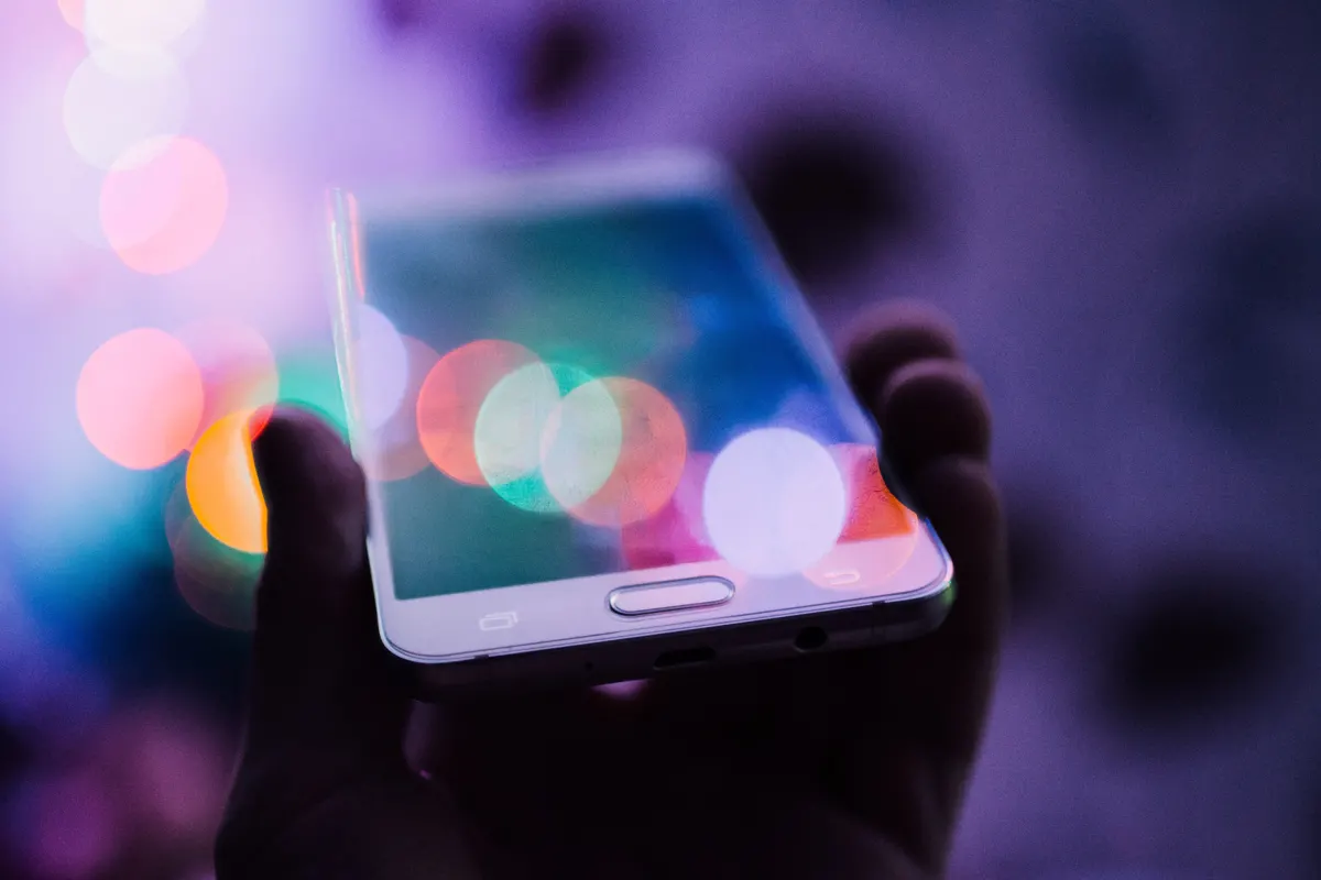 person holding mobile phone